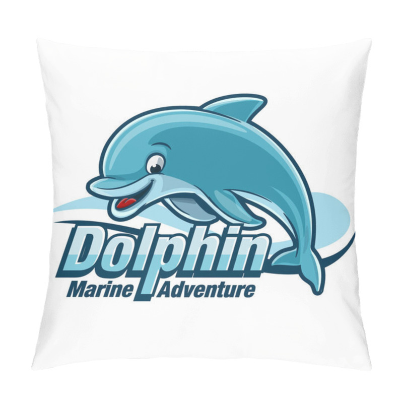 Personality  Cute Dolphin Character, Summer Concept Pillow Covers