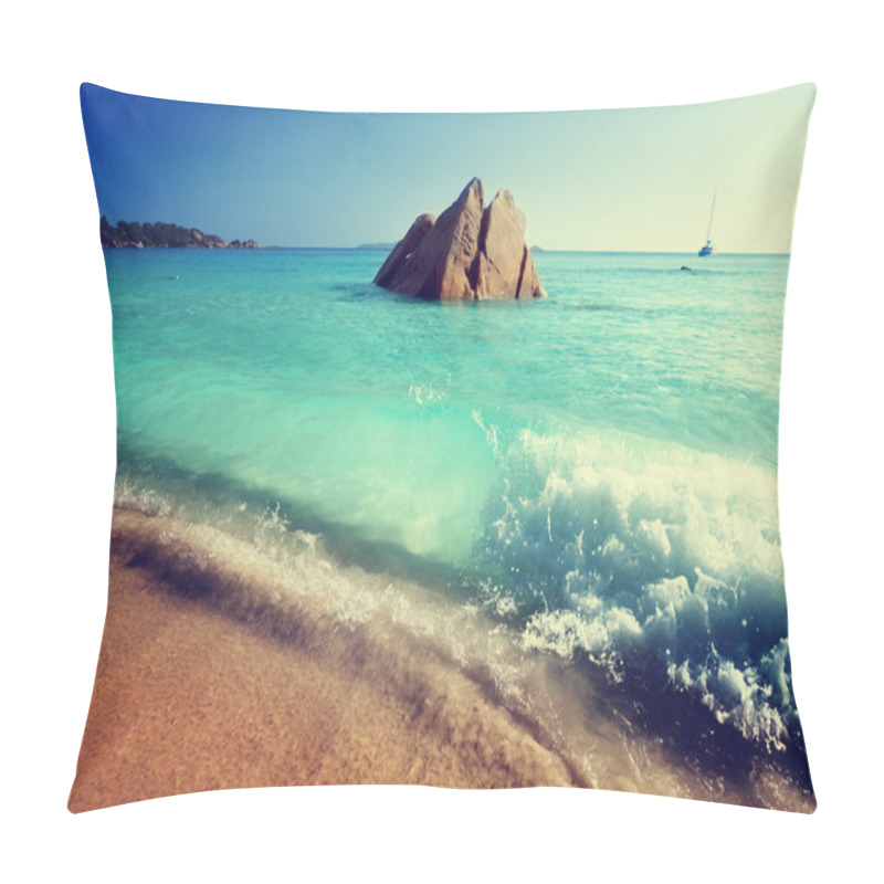 Personality  Anse Lazio Beach On Praslin Island In Seychelles  Pillow Covers