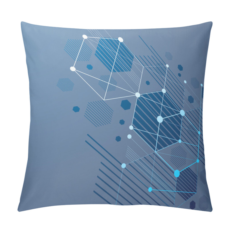 Personality  3d Abstract Blue Background  Pillow Covers