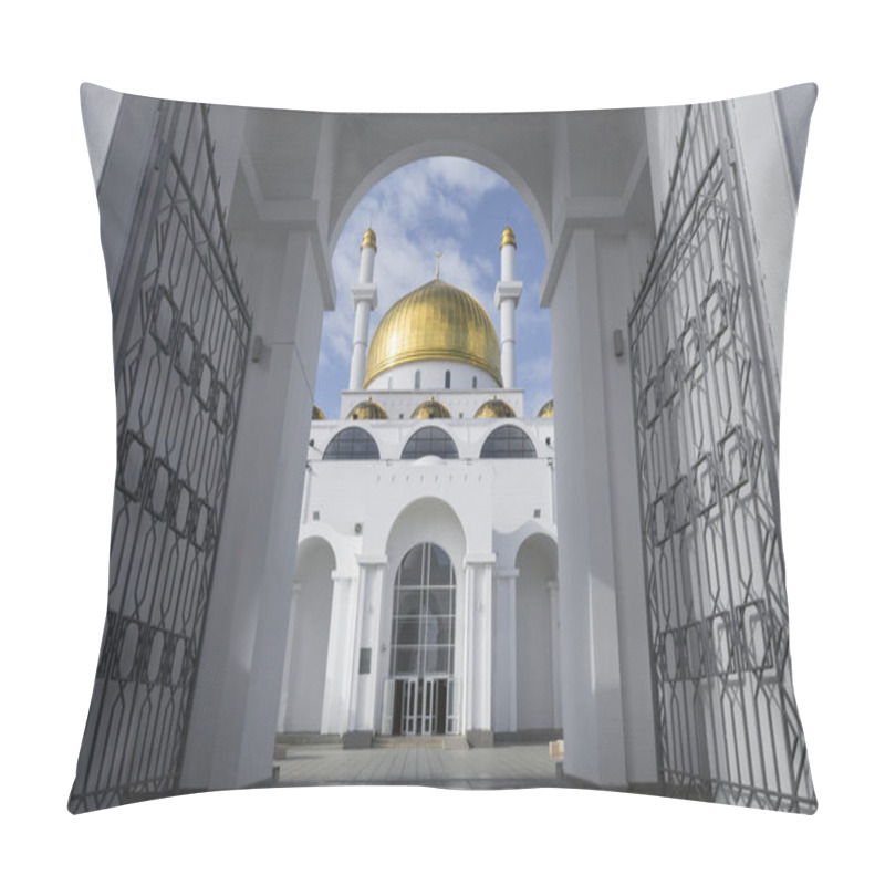 Personality  ASTANA, KAZAKHSTAN - SEPTEMBER 13, 2017: Exterior Of The Nur Ast Pillow Covers