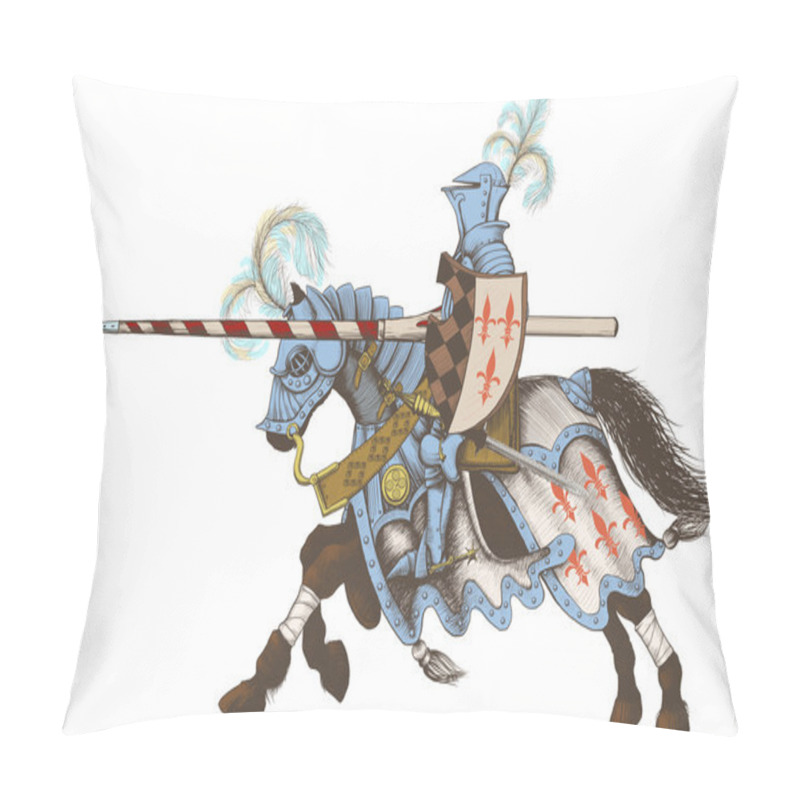 Personality  Horseback Knight Of The Tournament Pillow Covers