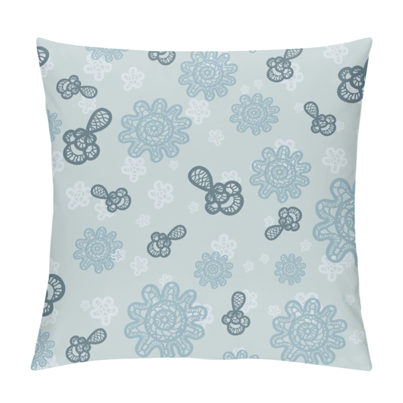 Personality  Background Pattern With Vector Lace Elements Pillow Covers