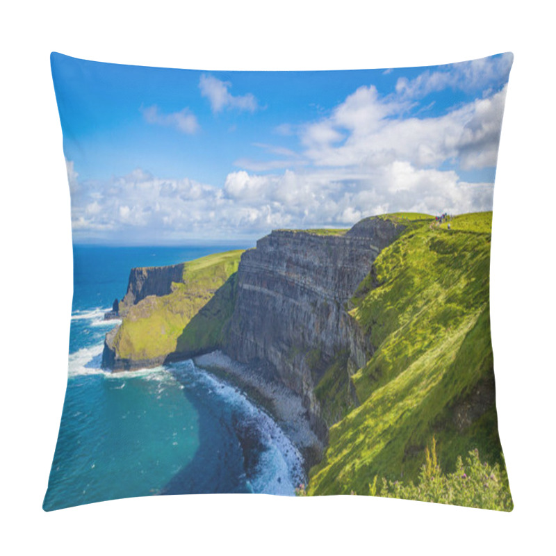 Personality  Walking At The Very Spectacular Cliffs Of Moher, Co Clare, Ireland Pillow Covers