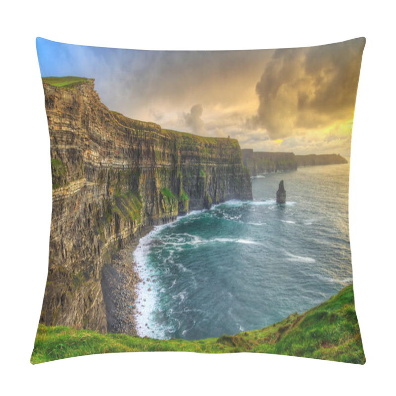 Personality  Cliffs Of Moher At Sunset, Ireland Pillow Covers