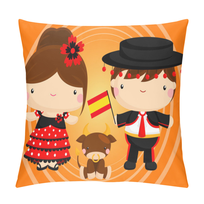 Personality  Spain Traditional Costume Pillow Covers