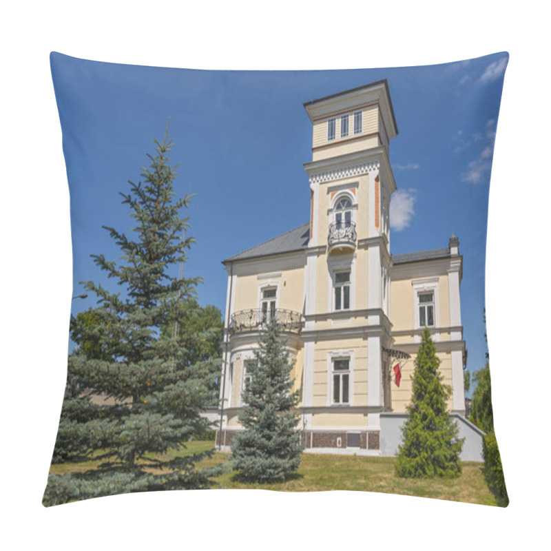 Personality  Former Water Management Authority's Office In Augustow, Poland. Pillow Covers