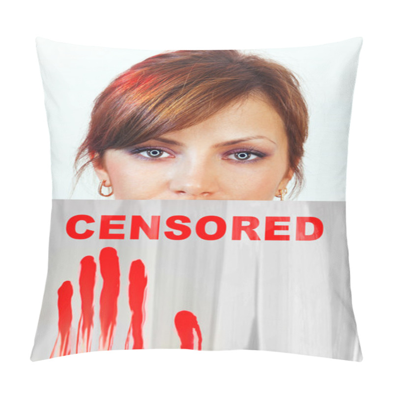 Personality  Censorship Of Statements On Part Of Face Pillow Covers