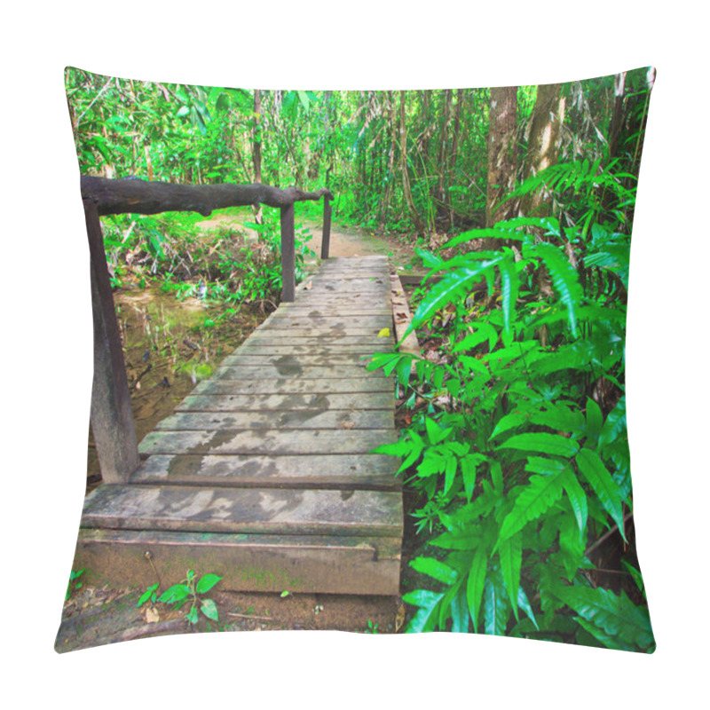 Personality  Wooden Bridge Across The Canal Pillow Covers