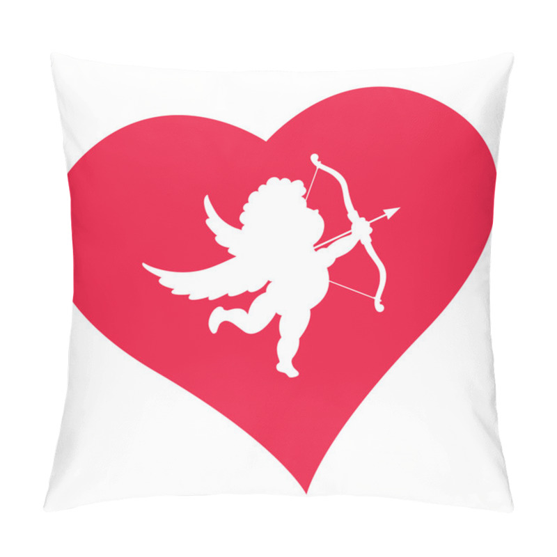 Personality  Silhouette Of Cupid. Valentine's Day Design Pillow Covers