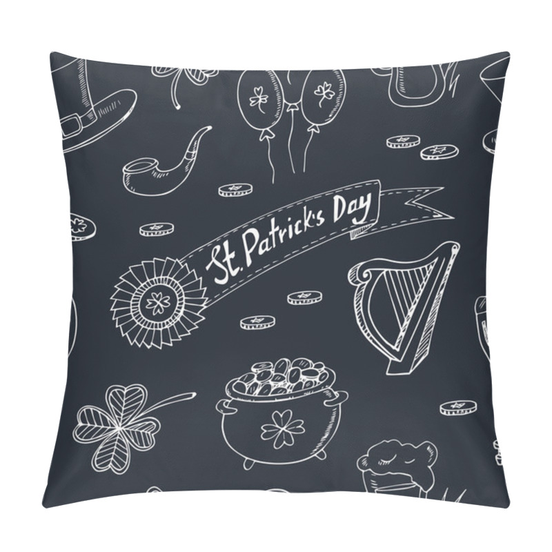 Personality  St. Patricks Day Set. Vector Illustration Pillow Covers