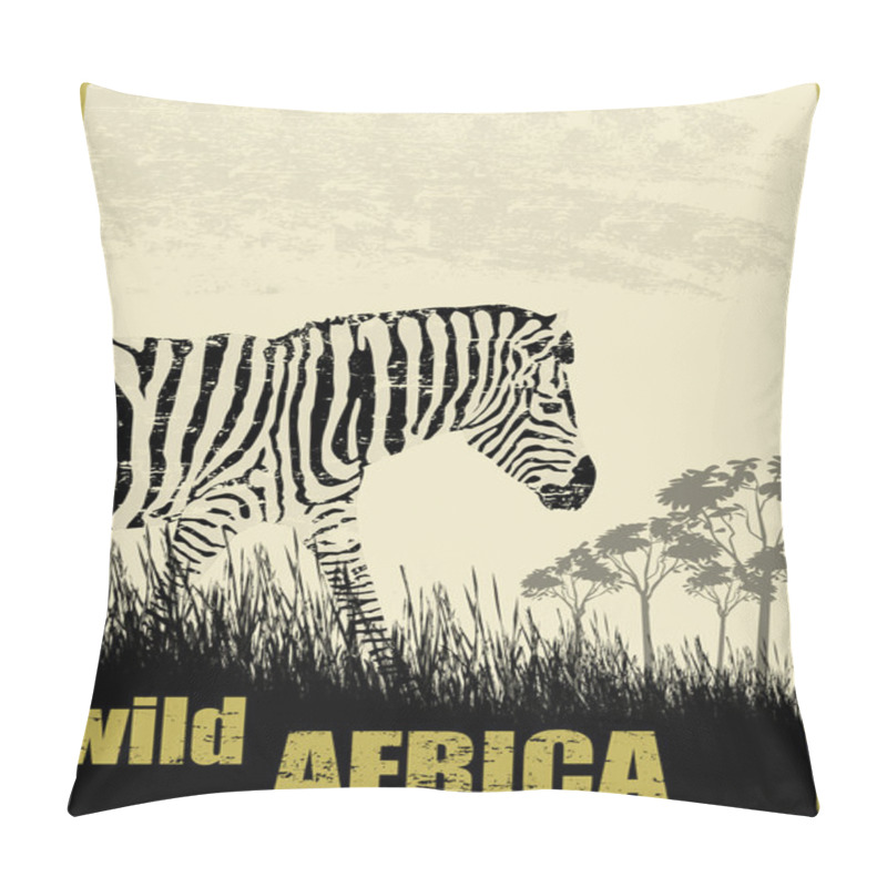 Personality  Wild Africa Image With Zebra Pillow Covers