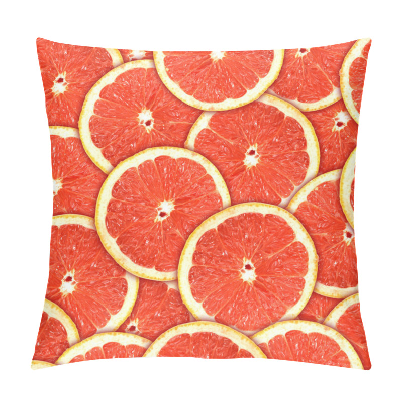 Personality  Seamless Pattern Of Red Grapefruit Slices Pillow Covers