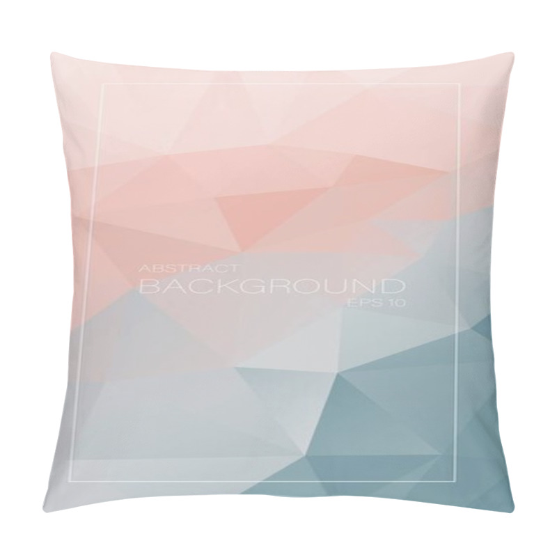 Personality  Vertical Vector Background. Pink To Gray Triangles. Pillow Covers