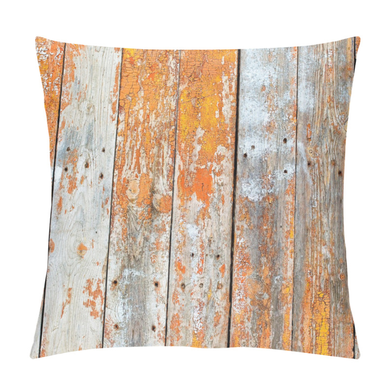 Personality  Abstract Stylized Background Of Old Wooden Planks Crack On Rusti Pillow Covers