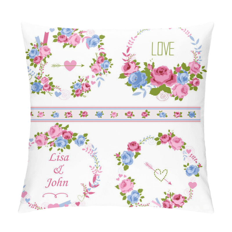 Personality  Roses Wreath Pillow Covers