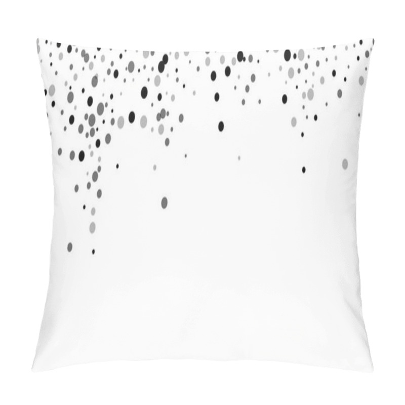 Personality  Scattered Random Black Dots. Dark Points Dispersio Pillow Covers