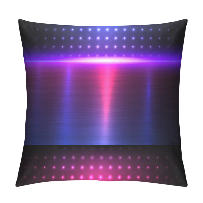 Personality  Background Blue Metal  Pillow Covers