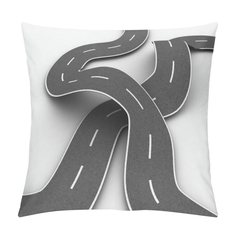 Personality  Two Winding Roads Pillow Covers