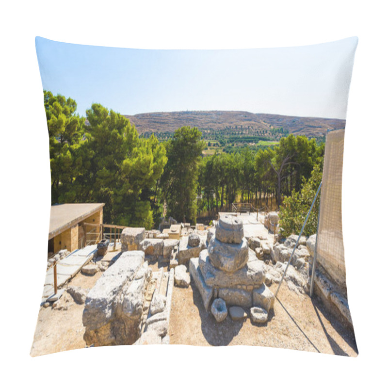 Personality  Knossos Palace Of The Minoan Civilization And Culture At Heraklion Without People, Crete, Greece Pillow Covers