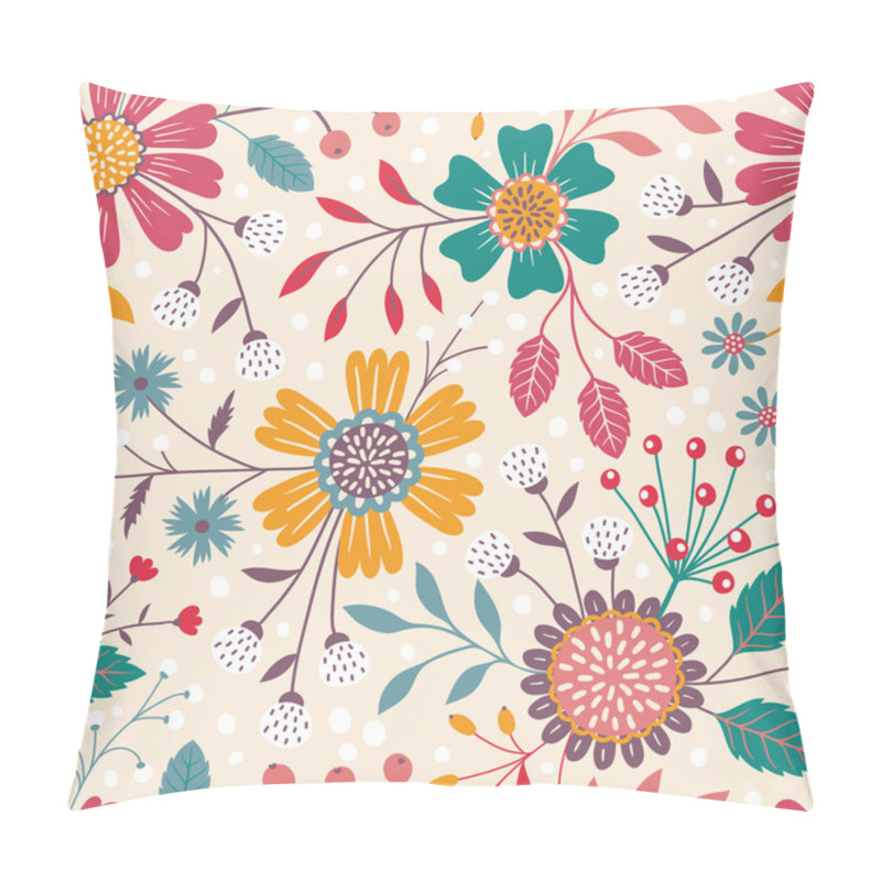 Personality  Seamless Floral Pattern Pillow Covers