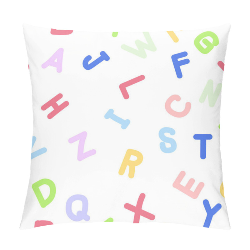 Personality  Handwritten Doodle English Alphabets Pattern Pillow Covers