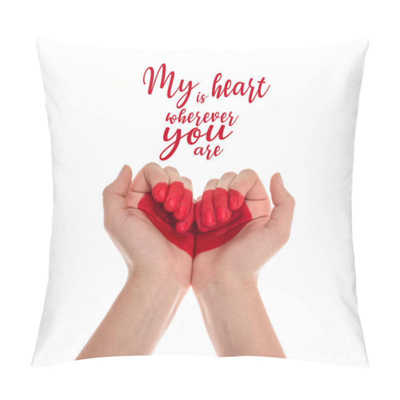 Personality  Hands With Heart Symbol Pillow Covers