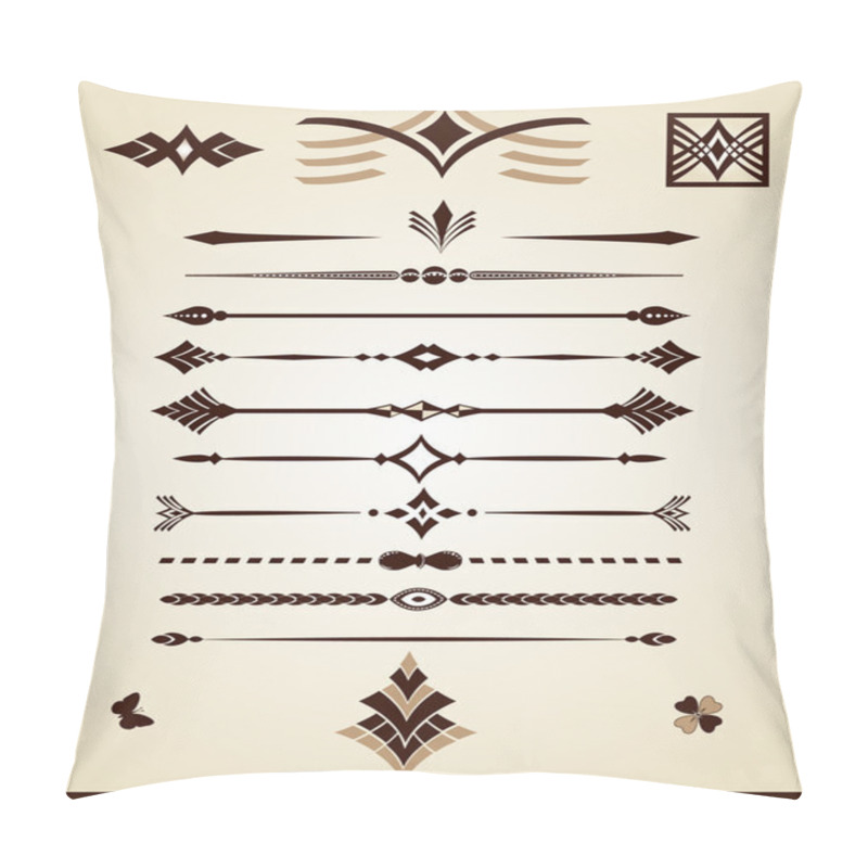 Personality  Page And Text Dividing Lines And Decorations Pillow Covers