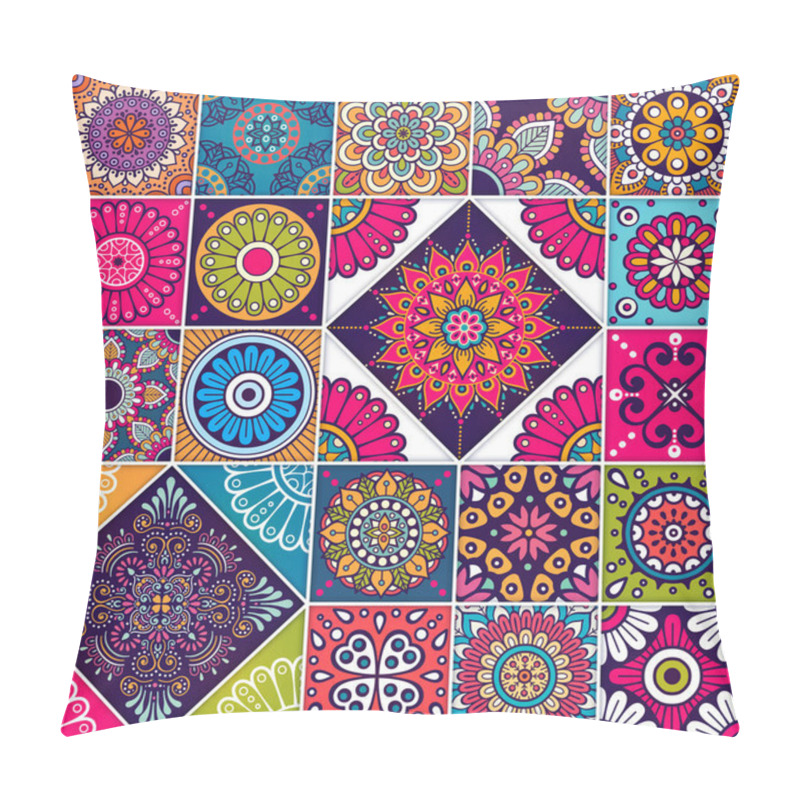 Personality  Ethnic Floral Seamless Pattern Pillow Covers