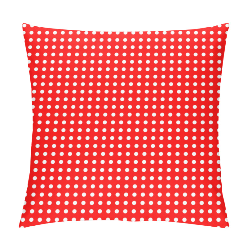 Personality  White Dots On Red Pattern Pillow Covers