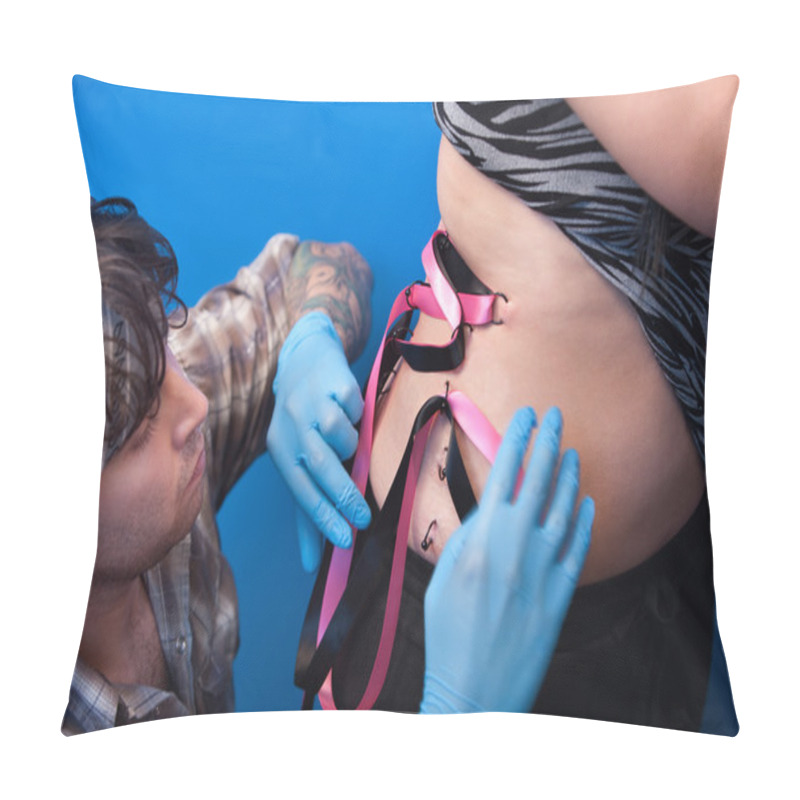 Personality  Corset Piercing Pillow Covers