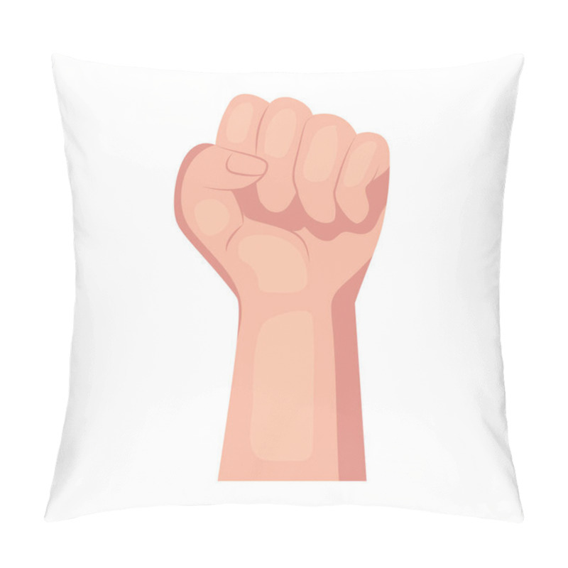 Personality  Hand Human Fist Symbol Signal Icon Pillow Covers