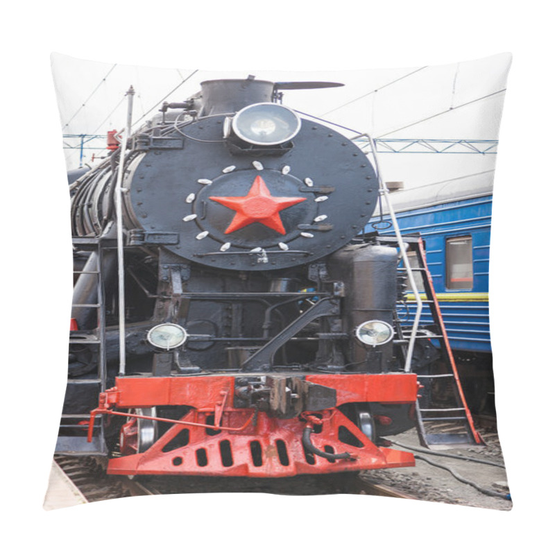 Personality  Old Steam Train Pillow Covers