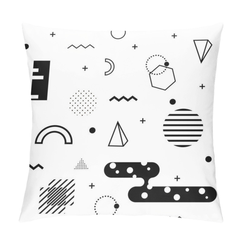 Personality  Memphis Background. Abstract Pattern Fashion 80-90s. Pillow Covers