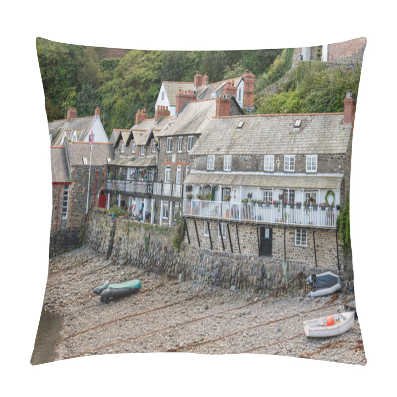 Personality  Clovelly.Devon.United Kingdom.September 28th 2024.Photo Of The Lifeboat Station At Clovelly Village On The North Devon Coast Pillow Covers