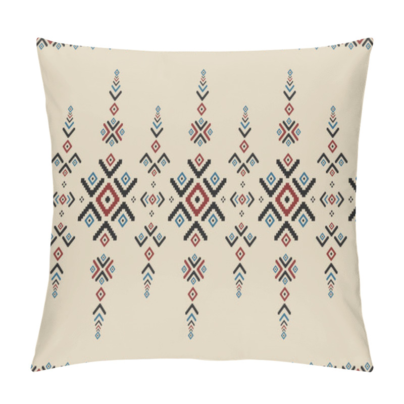 Personality  Abstract Ethnic Pattern Art. Ikat Ethnic Seamless Pattern In Tribal. Design For Background, Wallpaper, Vector Illustration, Fabric, Clothing, Carpet, Textile, Batik, Embroidery. Pillow Covers