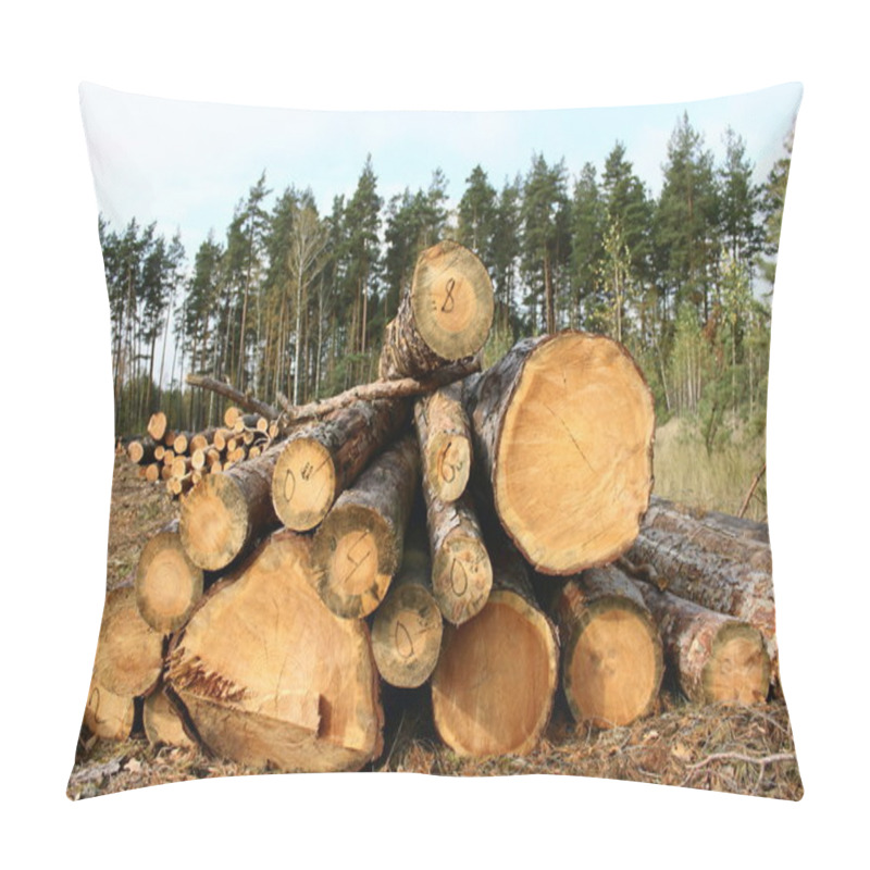 Personality  Pine Logs Pillow Covers