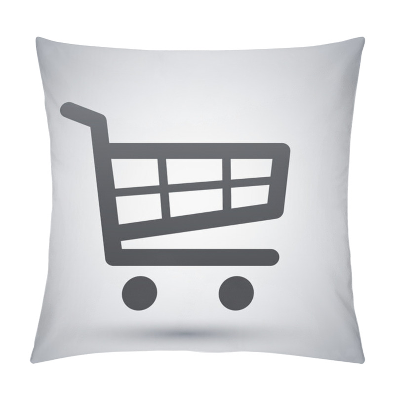 Personality  Vector Shopping Cart Icon Pillow Covers