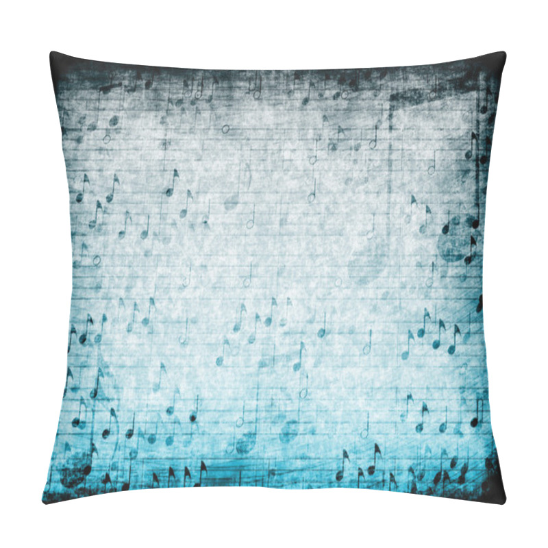 Personality  Music Themed Abstract Grunge Background Pillow Covers