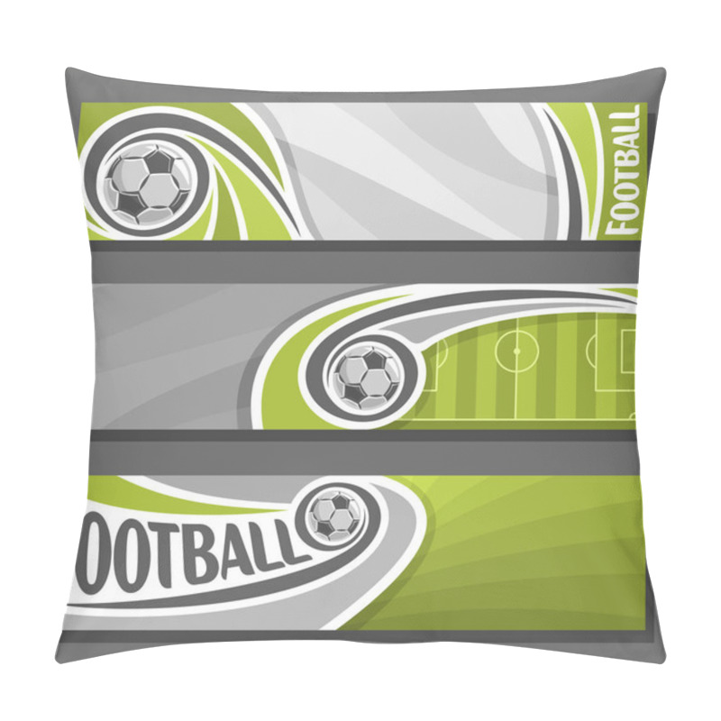 Personality  Vector Horizontal Banners For Football Pillow Covers