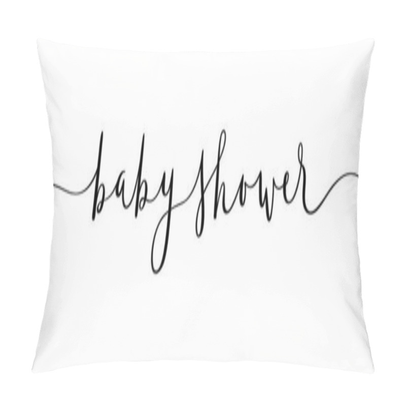 Personality  BABY SHOWER Brush Calligraphy Banner Pillow Covers