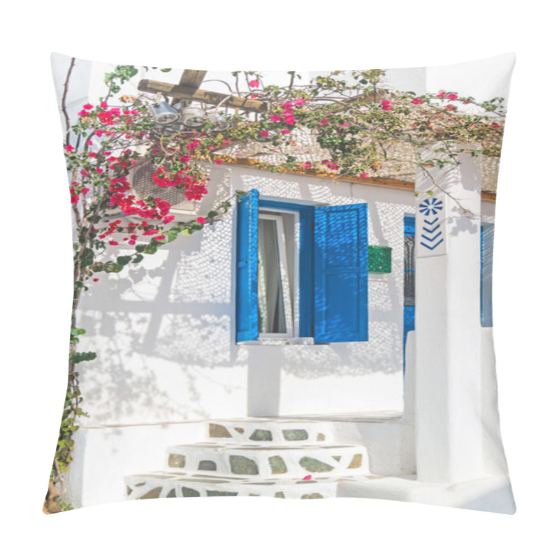 Personality  Traditional Greek House On Mykonos Island, Greece Pillow Covers