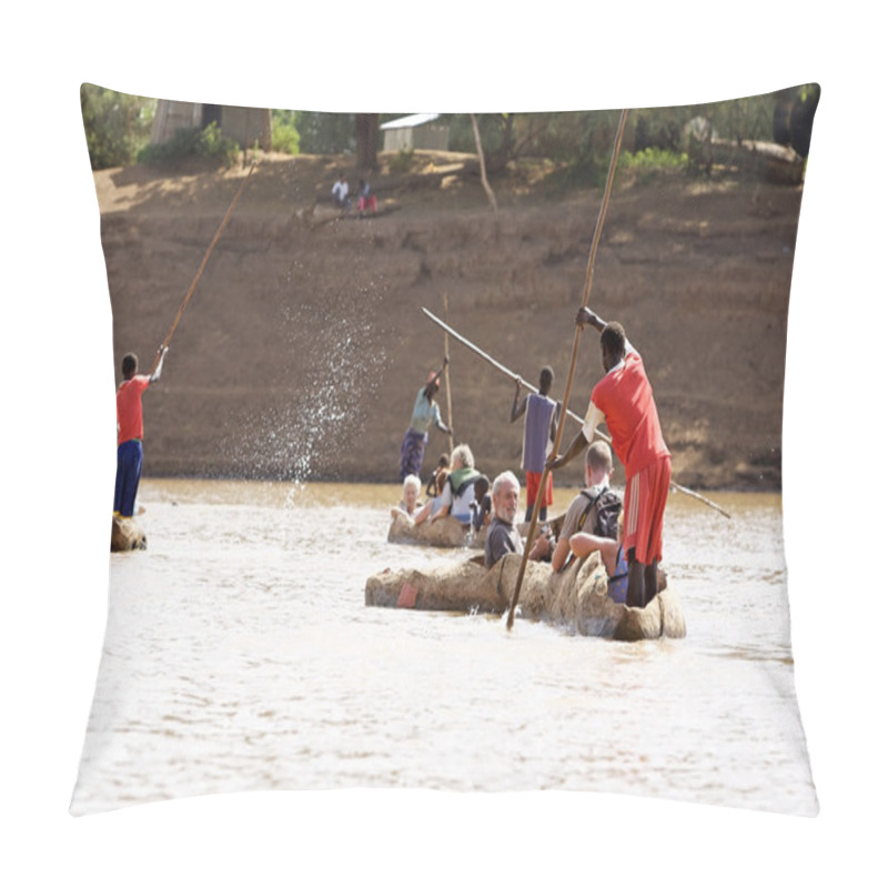 Personality  Pirogues On The River Pillow Covers