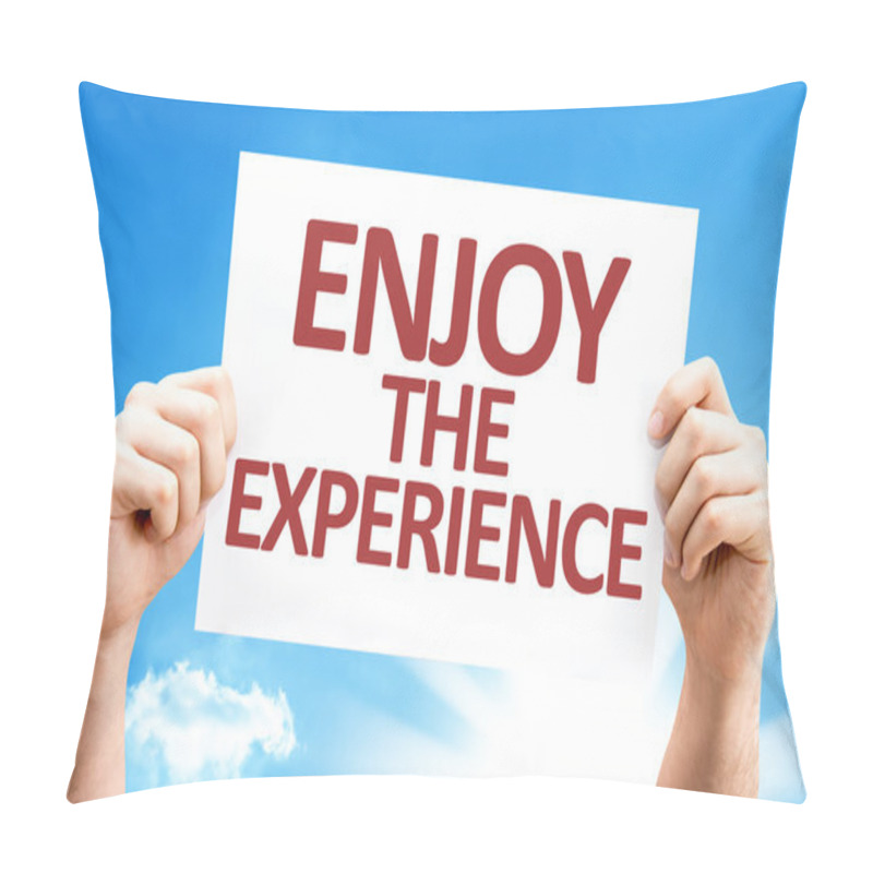 Personality  Enjoy The Experience Card Pillow Covers