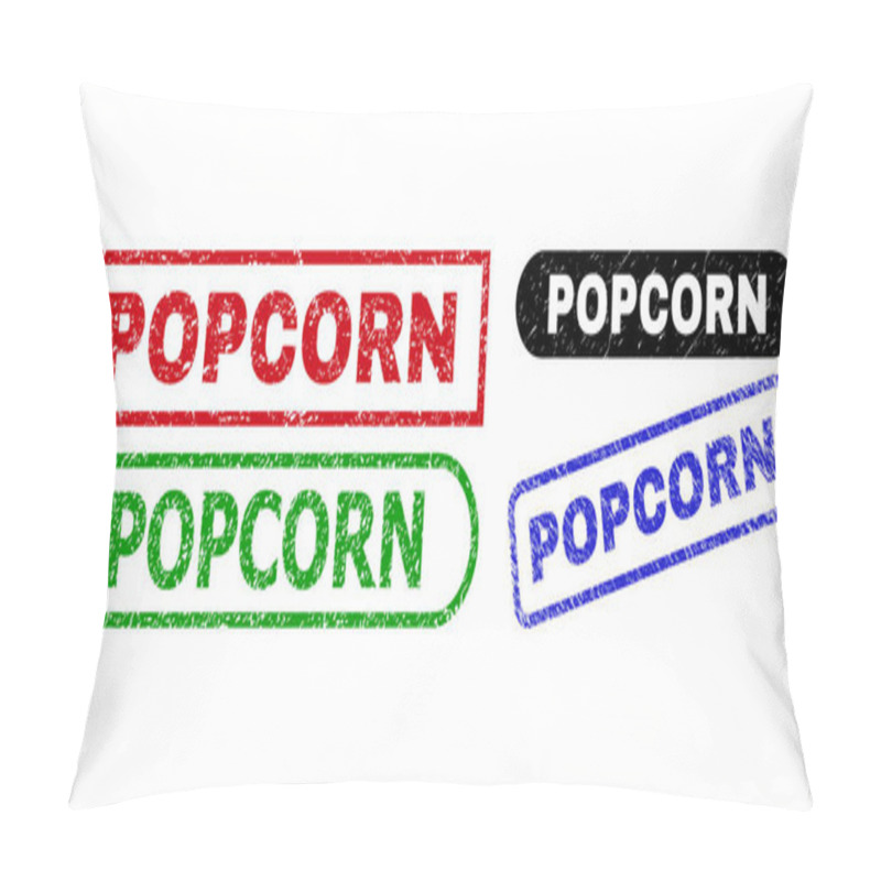 Personality  POPCORN Rectangle Stamp Seals Using Scratched Texture Pillow Covers