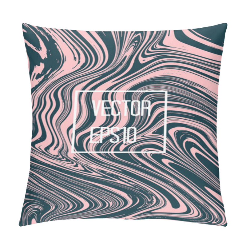 Personality  Abstract Card With Liquid Lines.  Pillow Covers