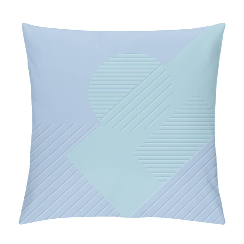 Personality  Blue Geometric Vector Background Pillow Covers