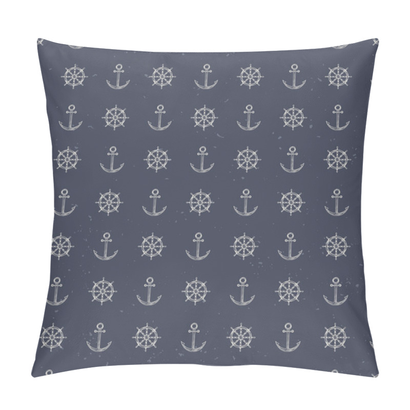 Personality  Nautical Seamless Pattern. Pillow Covers