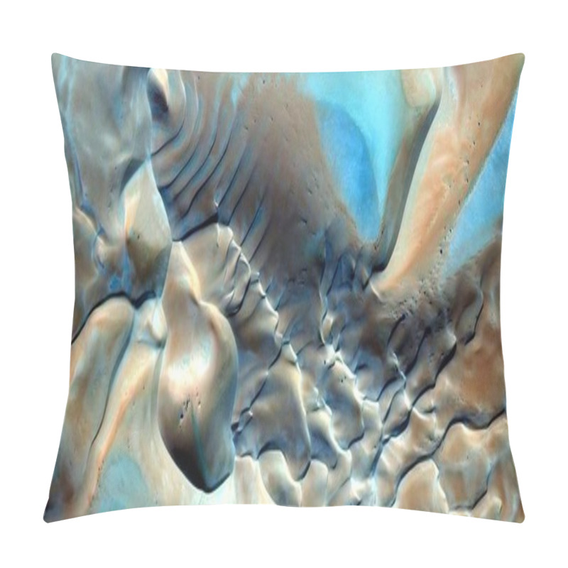 Personality  Wind Pottery, Abstract Photography Of The Deserts Of Africa From The Air. Aerial View Of Desert Landscapes, Genre: Abstract Naturalism, From The Abstract To The Figurative, Contemporary Photo Art Pillow Covers