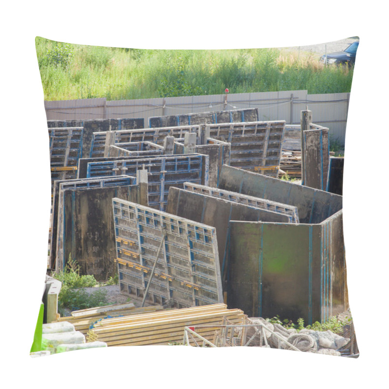 Personality  Construction Of An Apartment House Pillow Covers