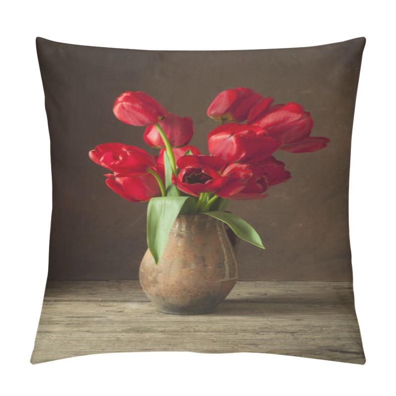 Personality  Still Life With Yellow Tulips Pillow Covers